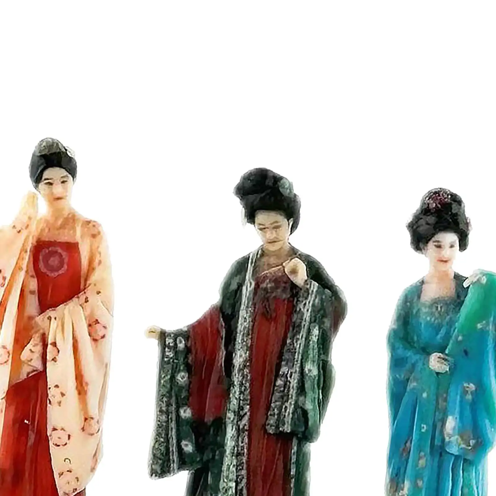 1:64 미니어처 모델 피규어 풍경 풍경을 위한 중국 고대 인형 동상