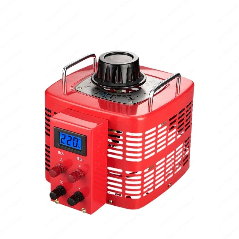 Single-phase Voltage Regulator 5000w AC Input 220V Adjustable 0-250V Carbon Brush Contact Transformer 5KW