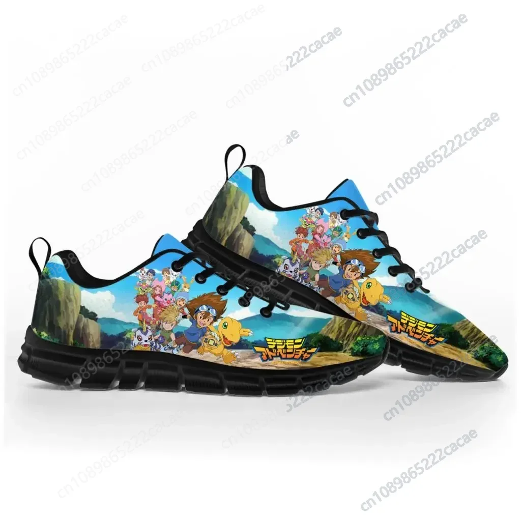 

Digimon Adventure Cartoon Anime Sports Shoes Mens Womens Teenager Kids Children Sneakers Custom High Quality Couple Casual Shoe