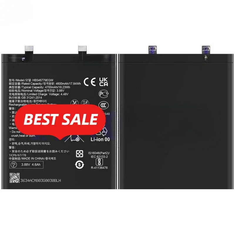 HB546779EGW for Huawei Mate 50 Pro Phone Battery 0 Cycle High Quality High Capacity Replacement Bateria Grade A Cell with Tools