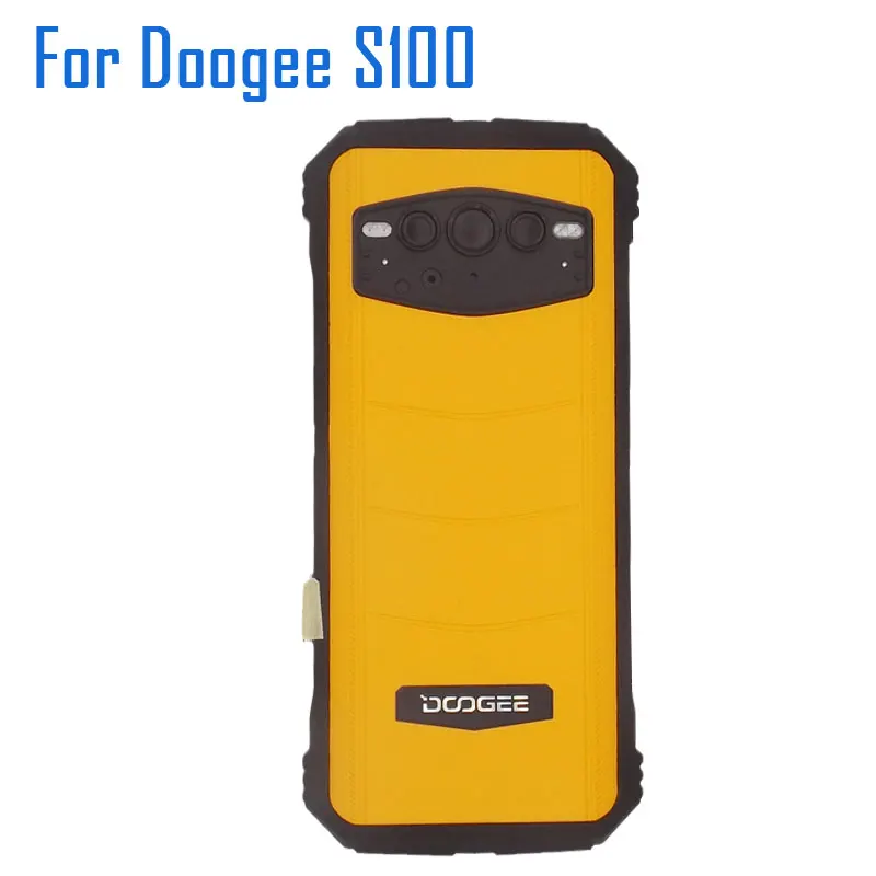 New Original DOOGEE S100 Battery Cover Back Cover Case With Receiver Fingerprint Side Volume Custom FPC For DOOGEE S100 Phone