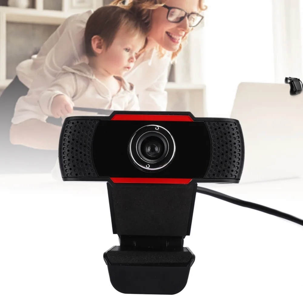 1080P Resolution USB Conference Webcam USB 2.0 Interface Rotatable Lens HD Webcam Camera Built-In Microphone