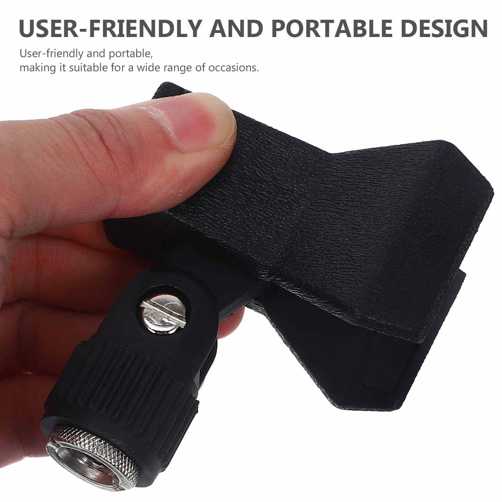 

1pcs Universal Microphone Clamp Durable Clip Wireless Wired Mics Reliable Holder For Stand Portable Mic Stand Accessory Mic