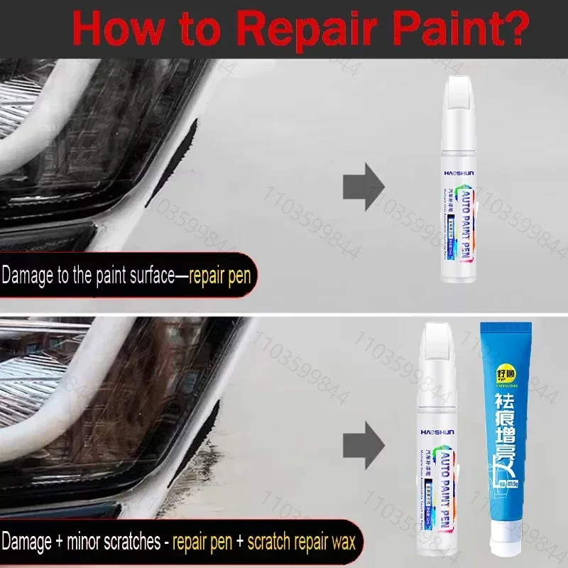 Car Scratch Repair Paint Pen Auto Touch Up Pens Scratches Clear Remover DIY Pens For Tesla Model 3 Y X S Exterior Accessories