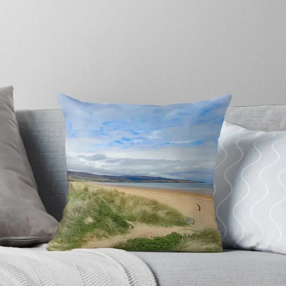 

Brora Beach, Sutherland, Scotland Throw Pillow luxury home accessories Custom Cushion Luxury Sofa Cushions pillow