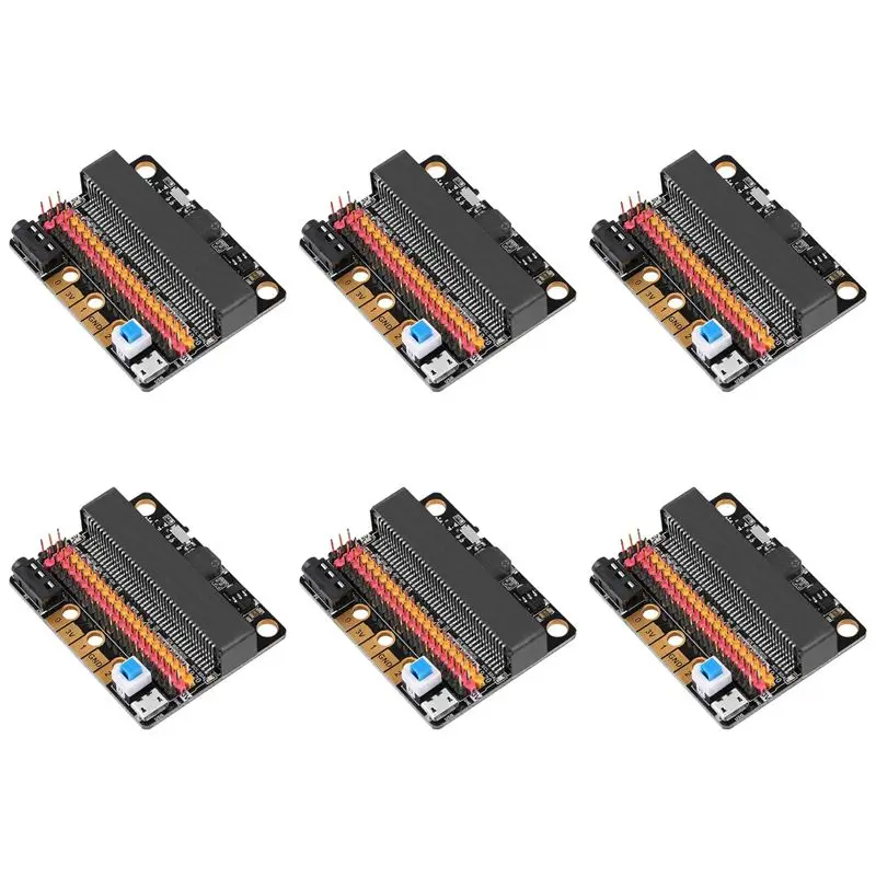 

Плата расширения 6X Micro-Bit IOBIT V2.0 с адаптером-шайдром и зуммером для BBC Micro:Bit, для детских проектов на Python и графическом интерфейсе ABIU