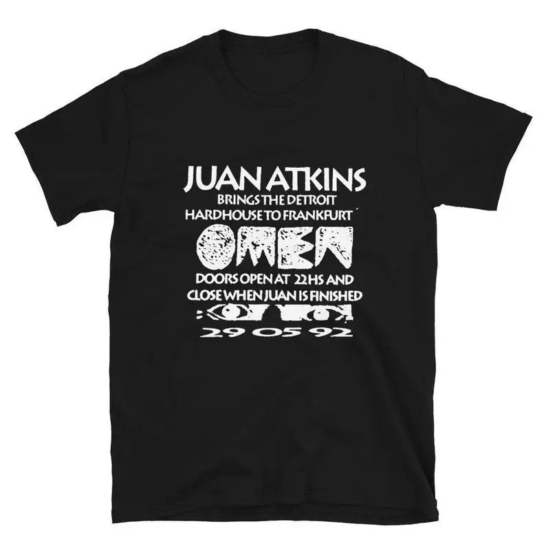 Juan Atkins T-Shirt for Model 500 and Cybotron fans, Detroit Techno shirt