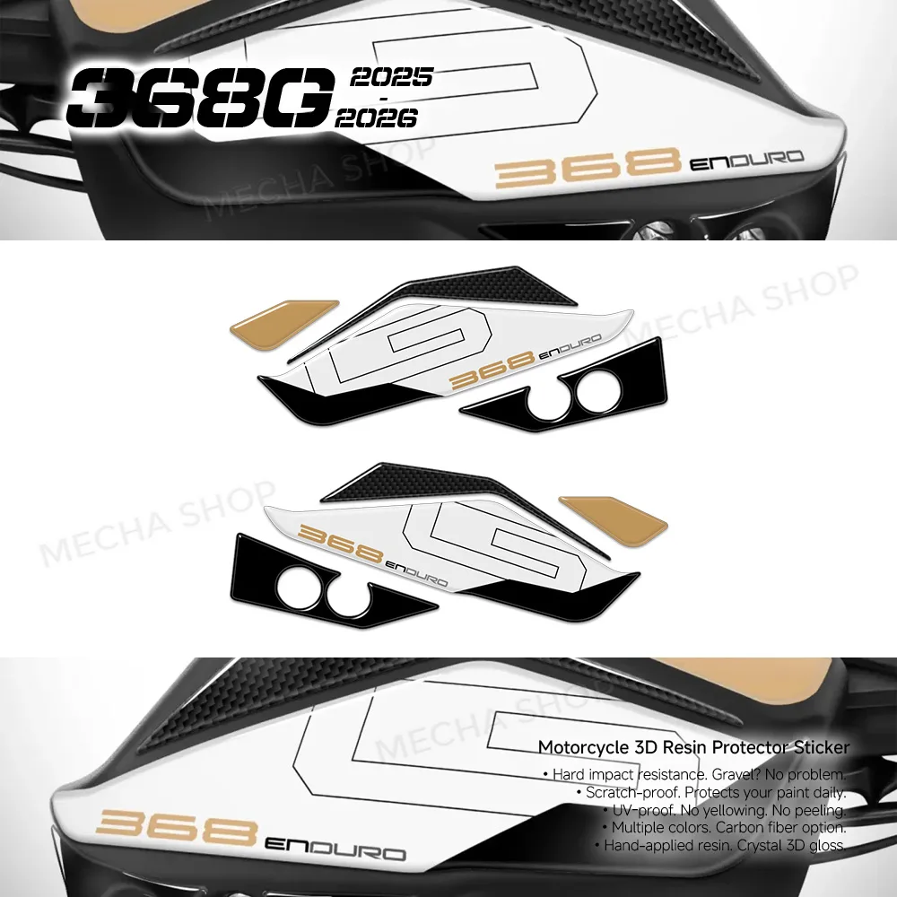 Sticker Kit For Zontes 368G 2026 Motorcycle Handguard Shield Stickers Hand Guard 3D Decals