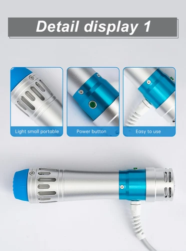 Imagen 2 del producto Máquina portátil de terapia de ondas de choque, fisioterapia, vibrador de ondas de choque, masajeadores, máquina muscular, masajeador corporal para la salud, alivio del dolor