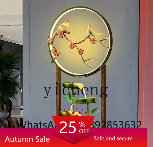 BJ Modern Chinese Style Bamboo Rockery Living Room Ornament Circulating Water Decoration Landscaping Opening Gift