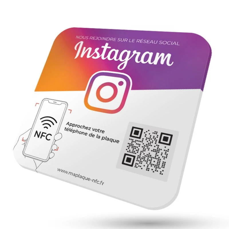 Customized NFC Plaque Wifi,WhatsApp,nfc qr Code Sign For Business,Connected plate,Wifi Network connected,ins scan