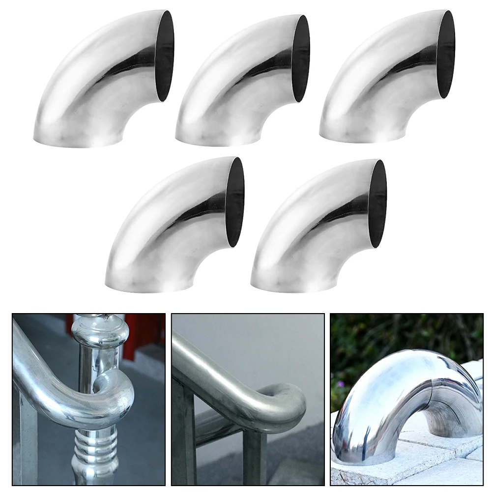 304 Stainless Steel Elbow 90 Degree Stamping Welding Joint Fittings Elbow For Home Decoration Hardware Accessories