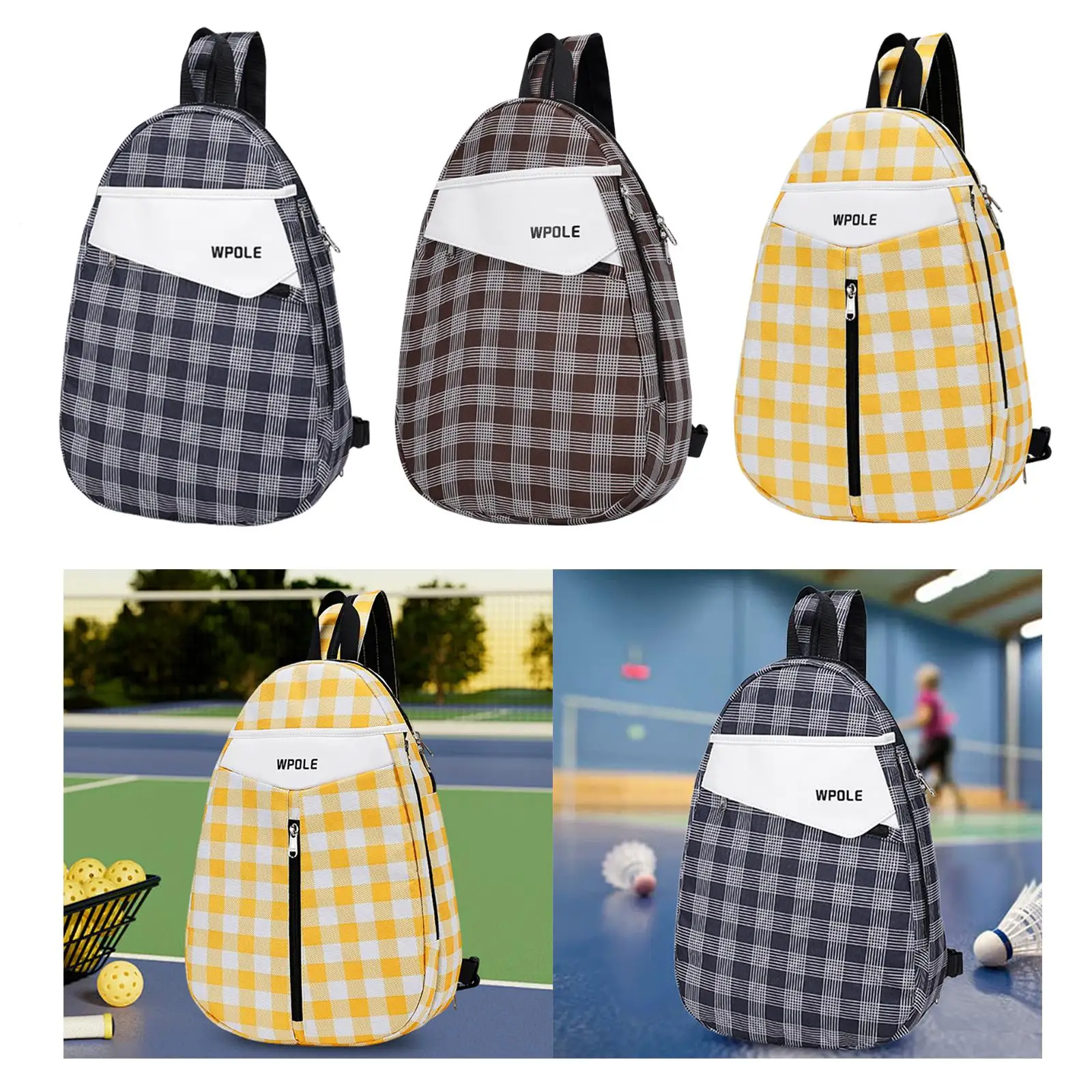 Badminton Bag with Shoe Compartment Gym Bag Multifunctional Sport Bag Tennis Backpack Tennis Racket Bag