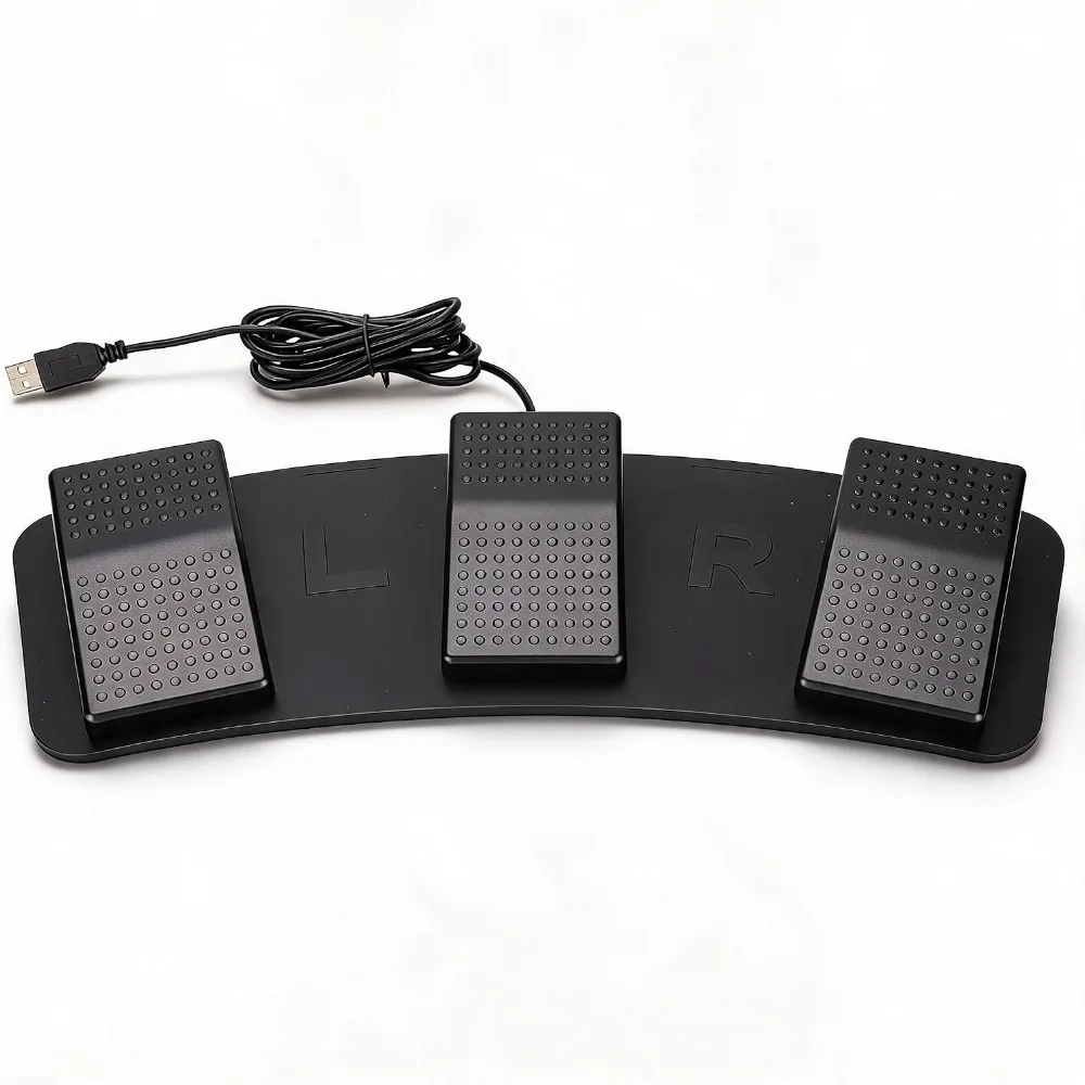 USB Connection USB Foot Switch Pedal 3-Key Design Mechanical Switch Triple Foot Pedal Computer Foot Pedal For Video Game