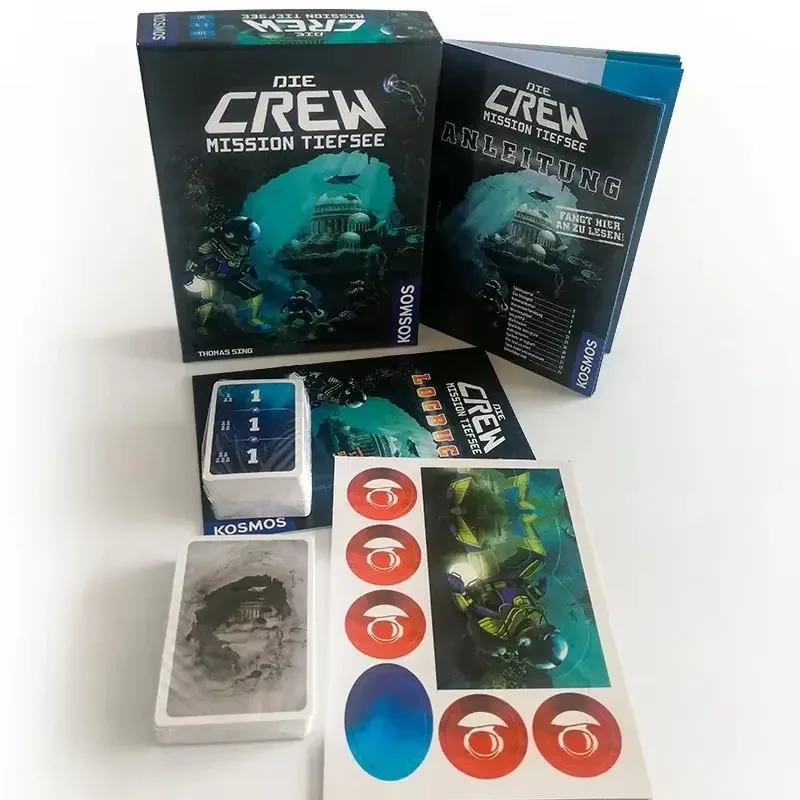 لعبة The Crew Quest for Planet Nine Card، الطبعة الإنجليزية الكاملة، موضوع رائد الفضاء، لعبة لوحية استراتيجية ممتعة للعائلة لجميع الأعمار