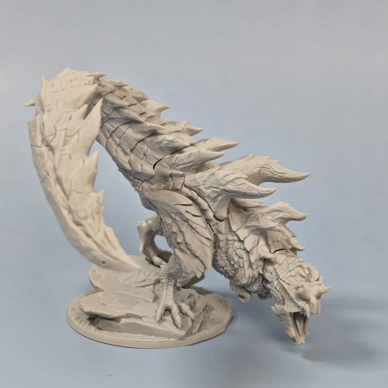 80mm/150mm/250mm Slayer of The Dragon 3D Printing Unassembled Unpainted Self-assembly Craft DIY Coloring Figurines view 3
