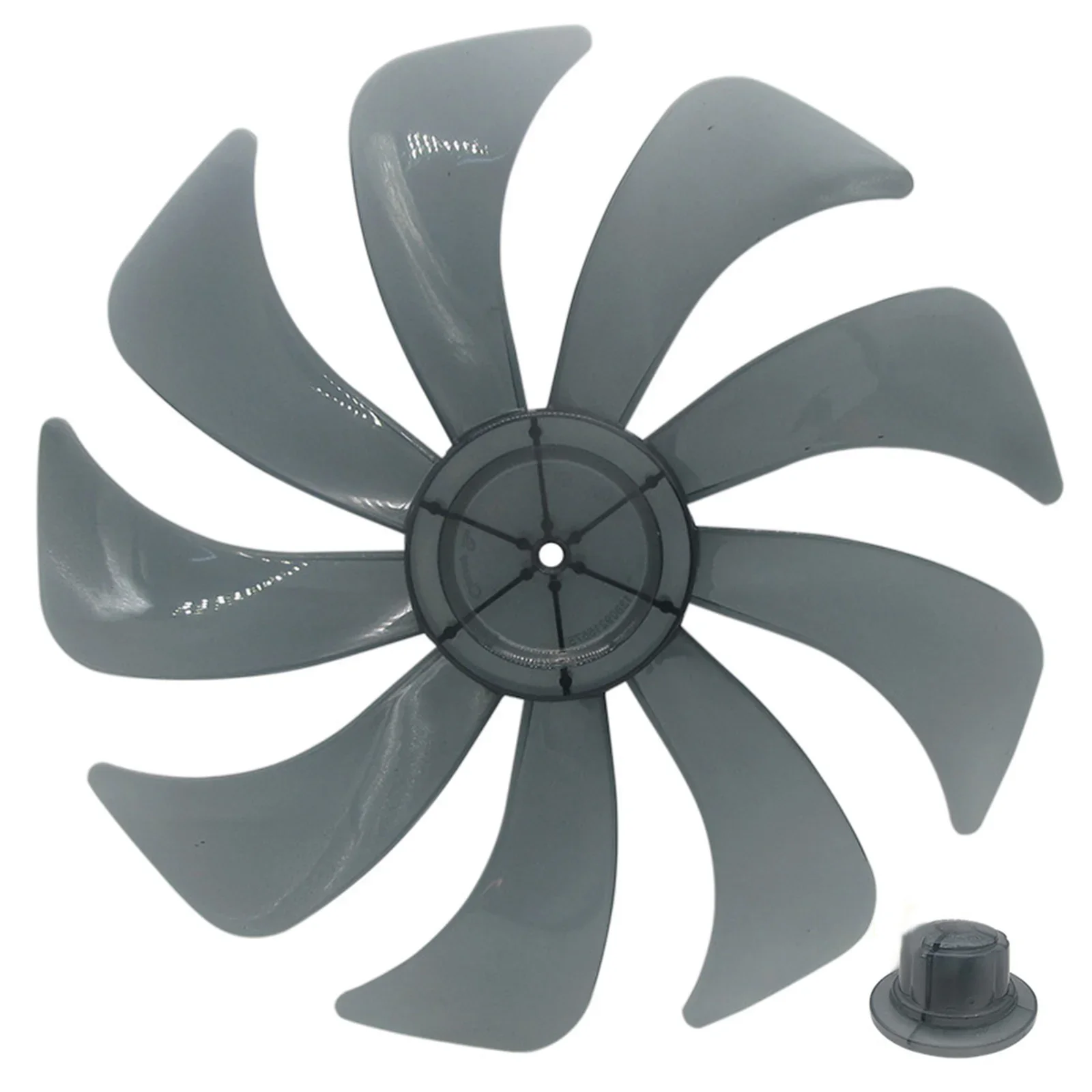 

1/2Pcs Plastic Superior Performance And Durability Household Floor Fan 14Inch Nine Blade Design With Nut Cover Cap