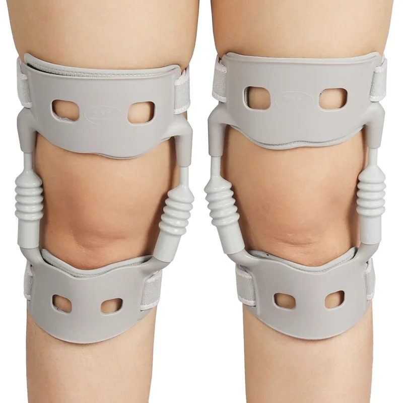 Exoskeleton booster walking device for the elderly to assist in supporting knee protectors