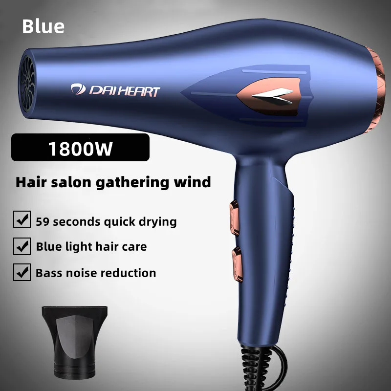 New Professional Hair Dryer High Power Quick Drying Blue Light Negative Ion Silent Hair Dryer Recommended By Home Hairdressers