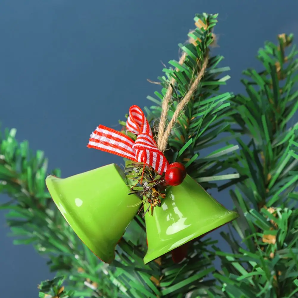 Metal Horn Bell Hanging Ornament Christmas Tree Decor Holiday Festive Party Supplies Elegant Minimalist Home Accessory