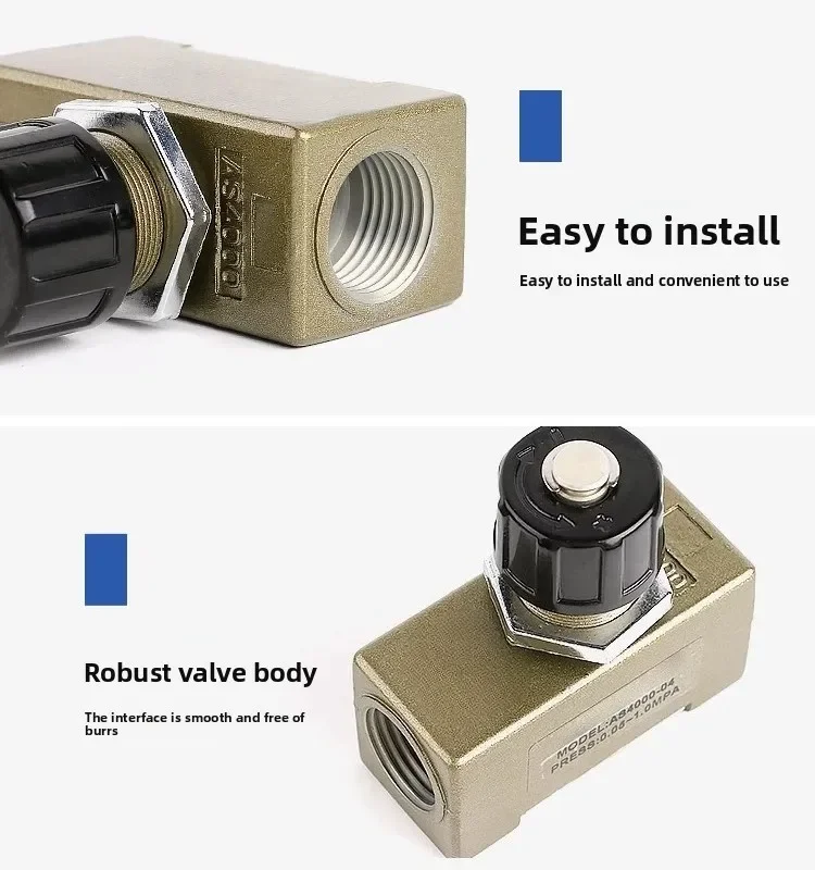 Replacement Pneumatic One‑Way Flow Throttle Valve AS4000‑01 02 03 04 for Air Speed Regulation Equipment Maintenance