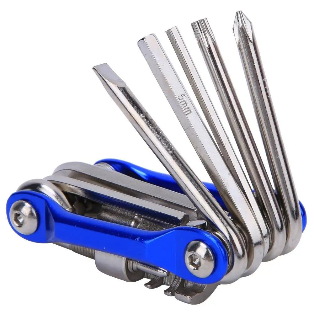 مجموعة أدوات إصلاح الدراجة 11 في 1 قاطعة سلسلة T25 معدنية مقاومة للتآكل مطلية بالكهرباء لركوب الدراجات الجبلية