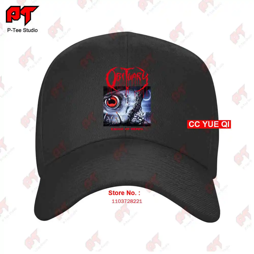 

Nwt Obituary Cause Of Death American Metal Band Music Logo Baseball Caps Truck Cap N0EU