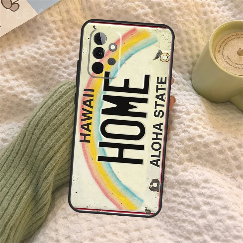 خمر هاواي لوحة ترخيص ألوها الحال بالنسبة لسامسونج غالاكسي A16 A33 A36 A56 A26 A15 A55 A53 A35 A22 A32 A52 A54 A34 A14 A05 A06