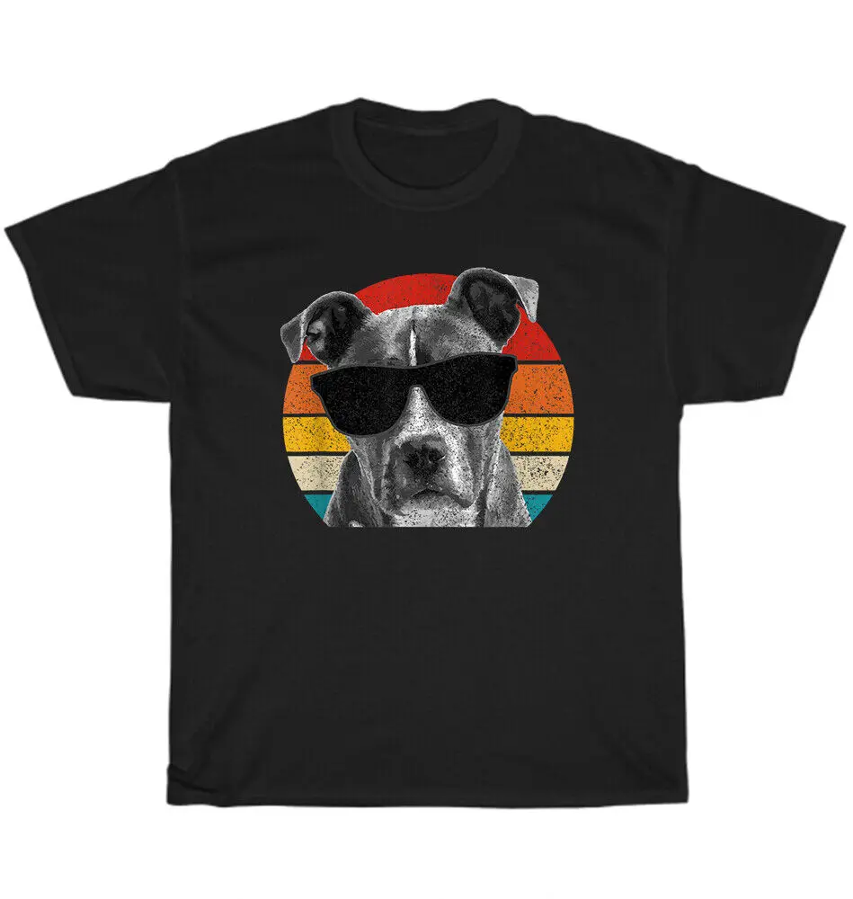 Vintage Sunglasses Pitbull Terrier Pit Bull Dog Pet Lover T-Shirt Unisex GiftUnisex Summer Cotton Luxury Brand Super Size Anime