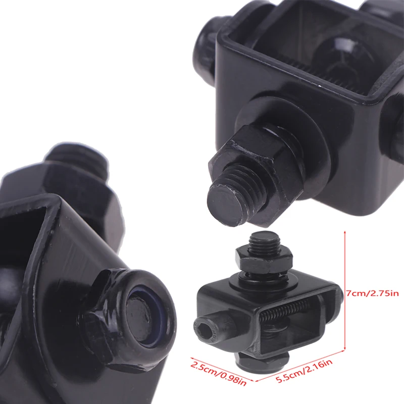 Metal Black Truss Stage Lighting Clamps Fold Part Side Folding Basement Fold Hook Base Accessory For Mobile DJ Stage Fixture DIY