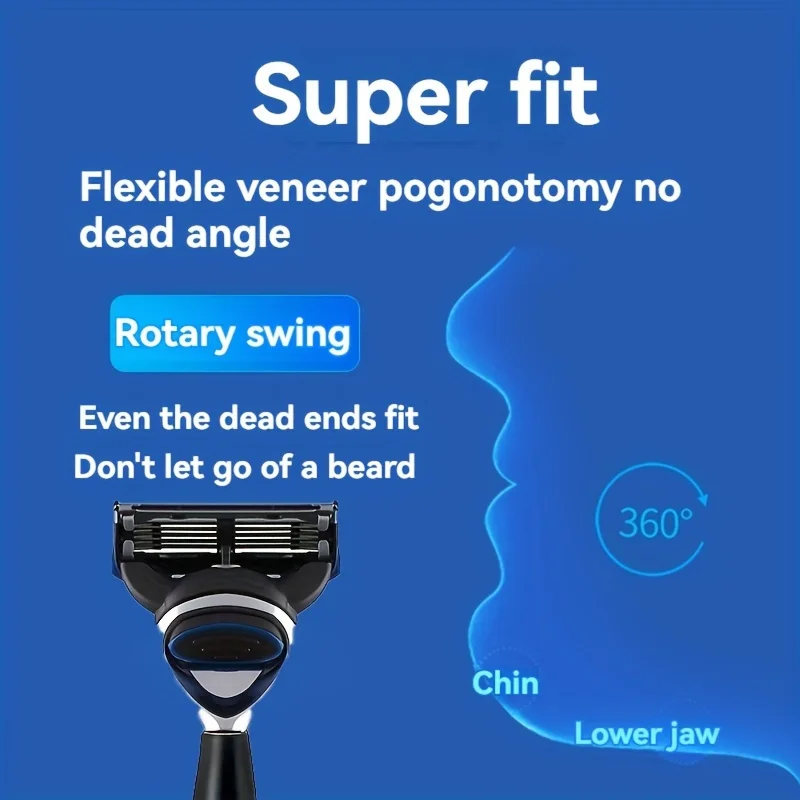 ใบมีดหกชั้น ดีไซน์นำกลับมาใช้ใหม่ได้ ช่วยประหยัดทรัพยากร ใบมีดนำเข้าเพื่อความแม่นยำ และเปลี่ยนหัวได้ง่าย