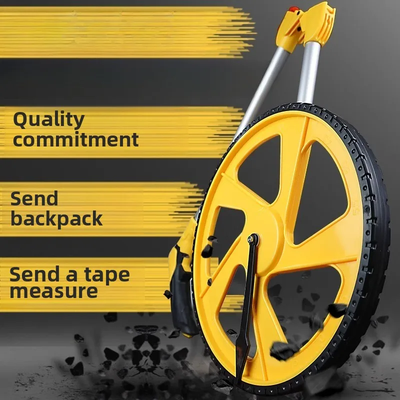 Roller rangefinder Hand reckoning wheel Cart roller measuring instrument Mechanical wheel measuring ruler Roller ruler measuring