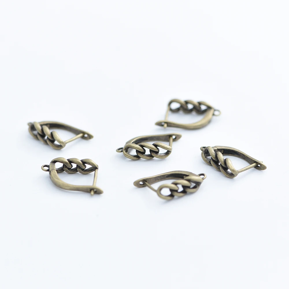 2026 NEU Rotbronze/Antikbronze/18K Gold Messing Ohrhaken Verschlüsse für DIY Schmuckzubehör Großhandel – Detail 5