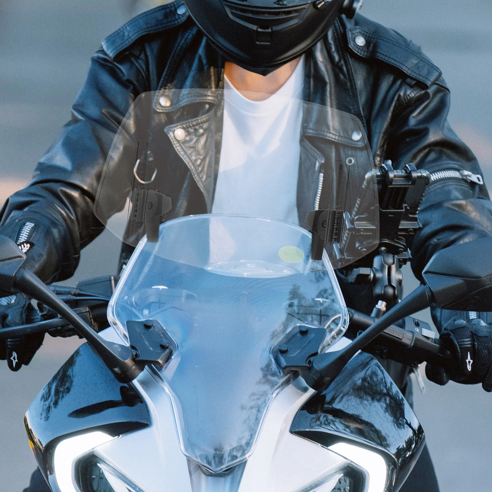 

Windshield Front Motorcycle Windscreen Deflector Windshields Motorbike Plastic Windscreens