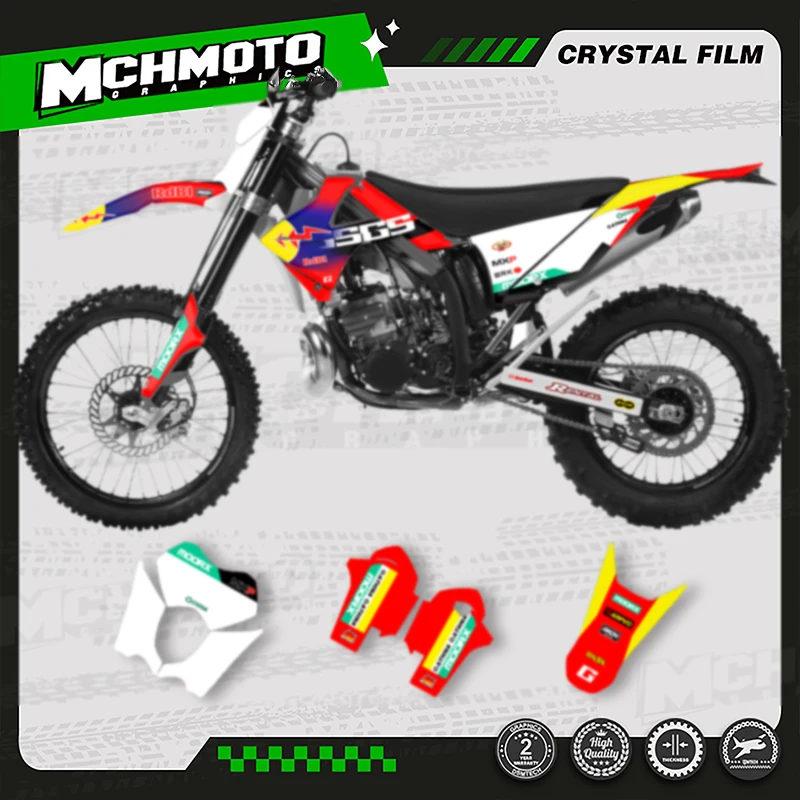 

MCHMFG Custom Team Graphics Backgrounds Decals For 3M Stickers Kit For GASGAS MC 2010 2011 EC 200 250 300 350 015