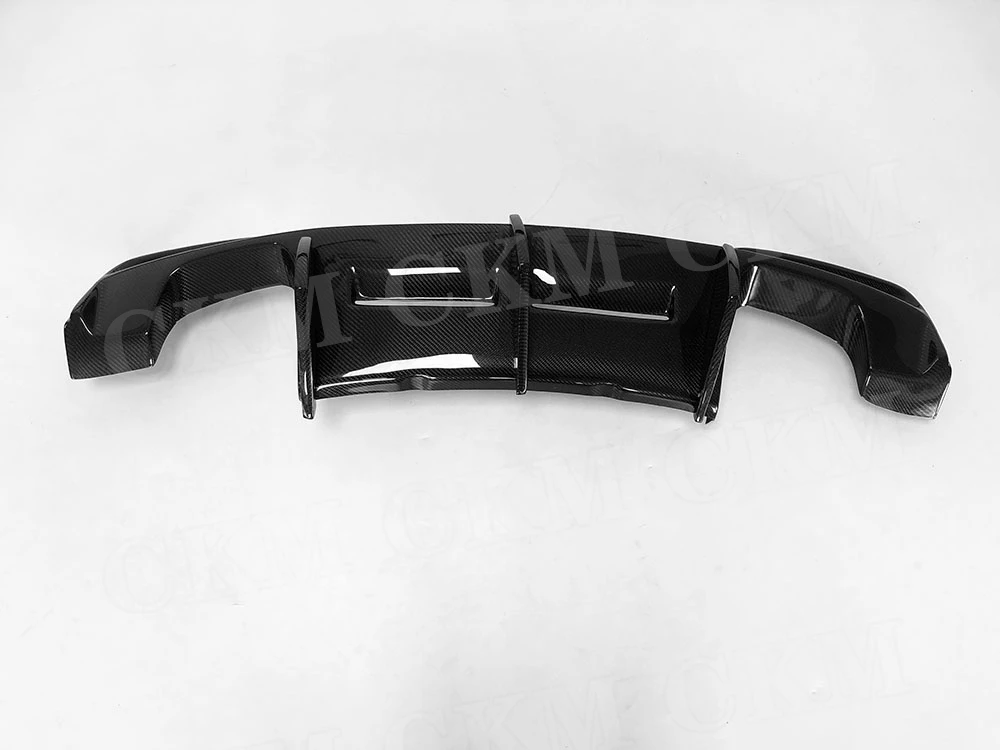 Carbon Fiber Rear Bumper Lip Diffuser Spoiler For BMW 1 Series E82 1M Base Coupe 2 Door 2011 FRP Bumper Protector Plate Body Kit