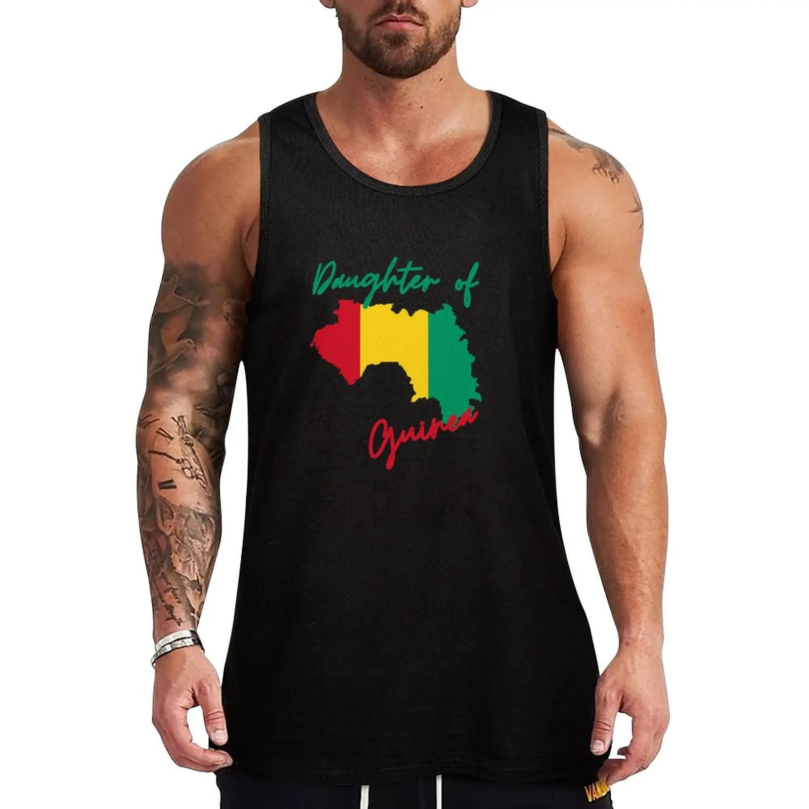 

Daughter of Guinea Map Flag Tank Top t-shirt gym man summer clothes men 2025 mens clothing sleeveless gym shirts male