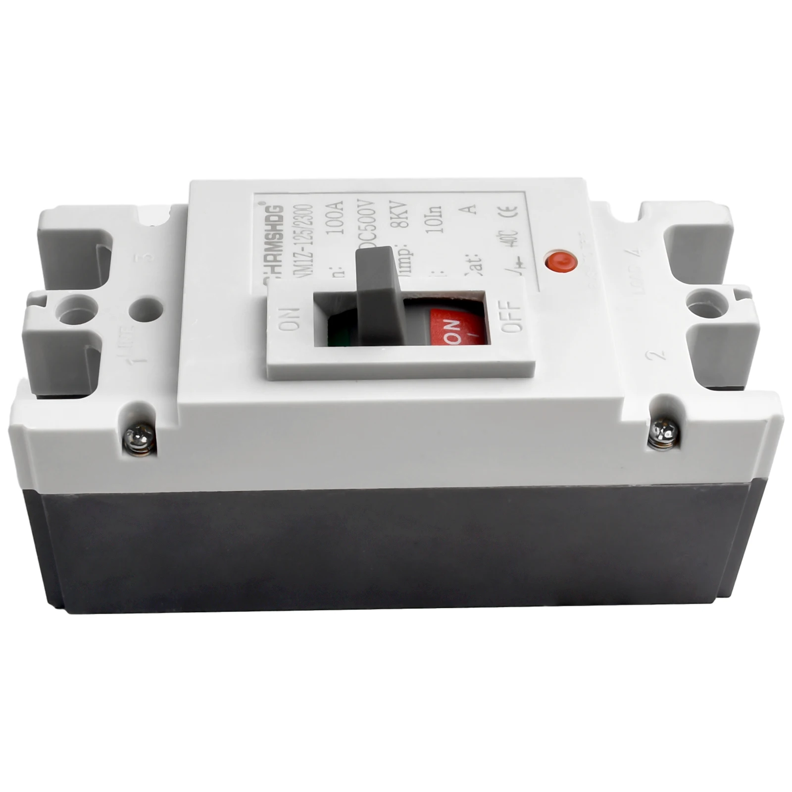 

2P Molded Case Circuit Breaker MCCB for DC Solar Battery Protection Solar PV Systems Rated Current 100A to 160A