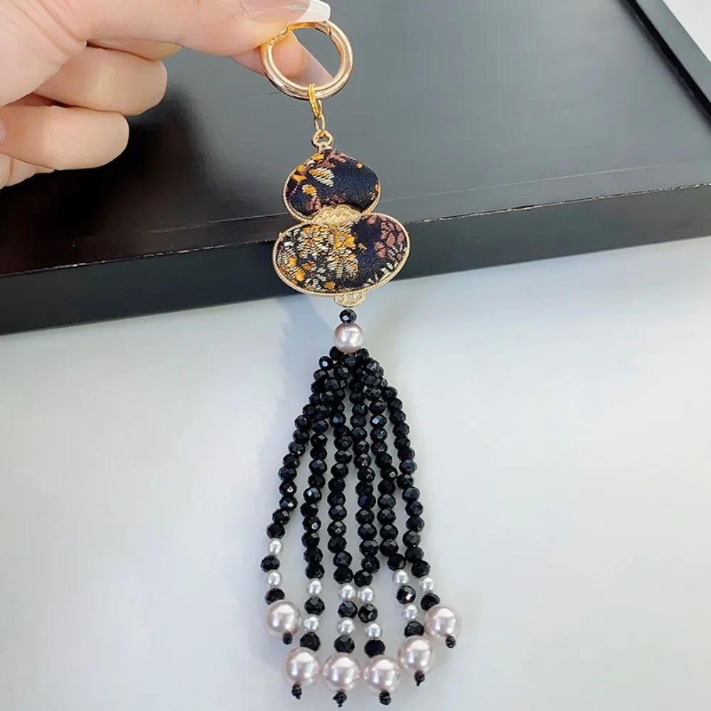 

Ремешок для телефона в национальном стиле с тыквой, подвеска с кисточкой из бисера, съемный ремешок для мобильного телефона, красочный анти-потерянный шарм для мобильного телефона