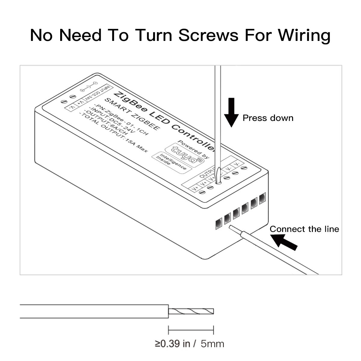 5-24 فولت زيجبي 3.0 التحكم الذكي في الحياة تويا CCT باهتة/RGB/RGBW/RGBCCT التحكم LED مفتاح الإضاءة تحكم واي فاي مفتاح ذكي #6