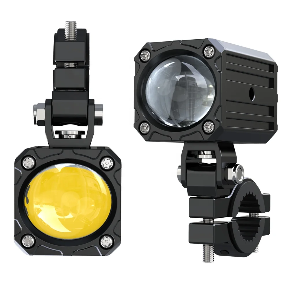 Motorcycle 50w wireless switch spotlight IP68 waterproof fog lamp numerical control aluminum high/low beam of light auxiliary