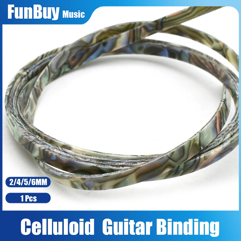 Colorful Celluloid 6/5/4/2 mm Width Guitar Binding Purfling 5 Feet Length Imitation Abalone Pearl