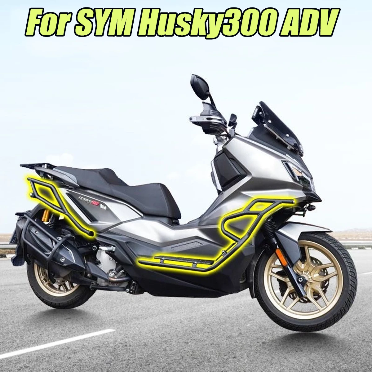 Modified accessories bumper protection rod front bumper rear bumper Fit For SYM Husky300 300 ADV Husky