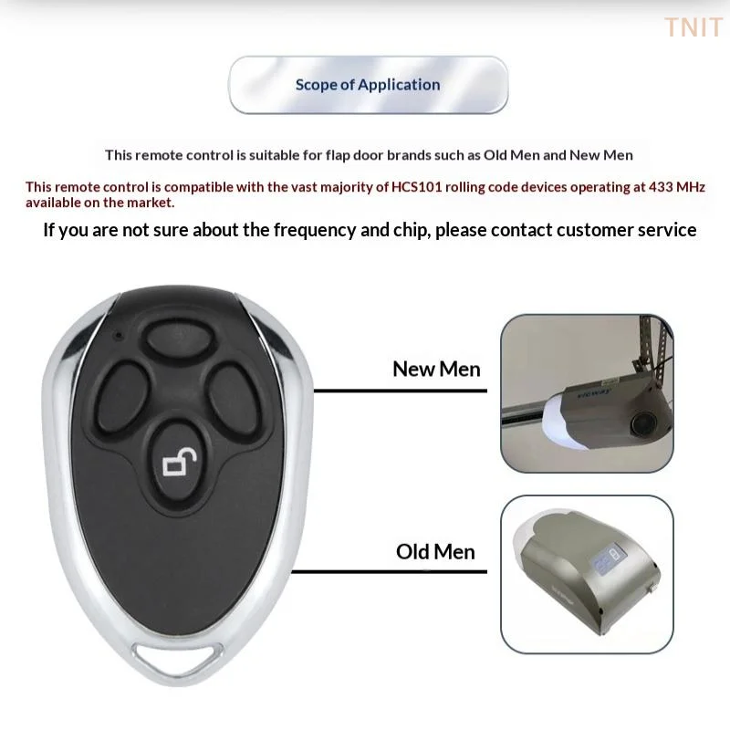 [J] 12V 24V HCS101 Standard Code 4CH Wireless Remote Controller For Safety Protection Garage Door Exit Gate Opener 433.92Mhz