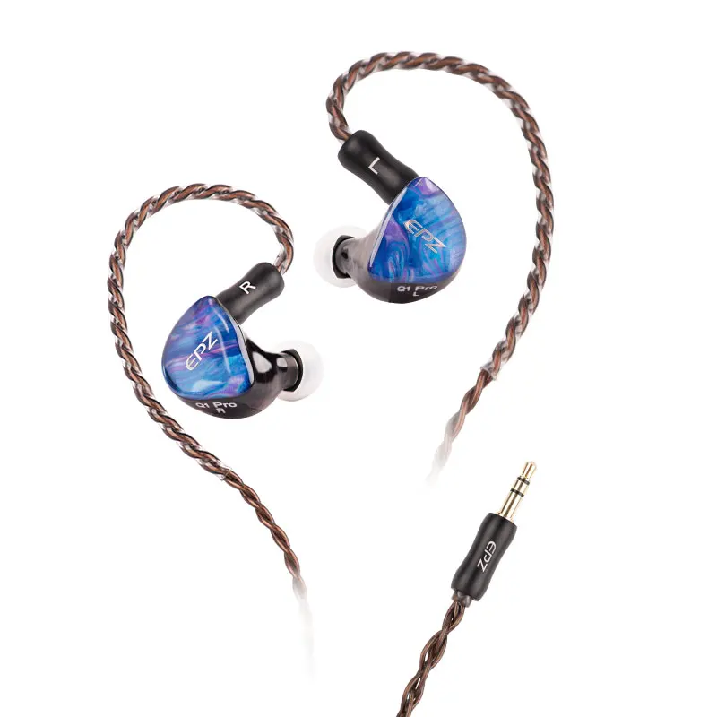 Epz Q1pro in-ear hifi-kwaliteit muziek-oortelefoon Hoge precisie 3D-geprinte harsholte Aangepaste gaming-muziekhoofdtelefoon