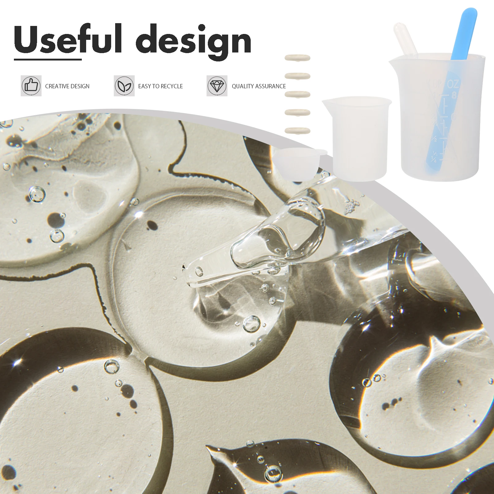 

1 комплект, мерные стаканчики из эпоксидной смолы, силиконовые инструменты для смешивания, прочные дозирующие стаканчики, комплект для DIY ювелирных изделий, принадлежности для рукоделия