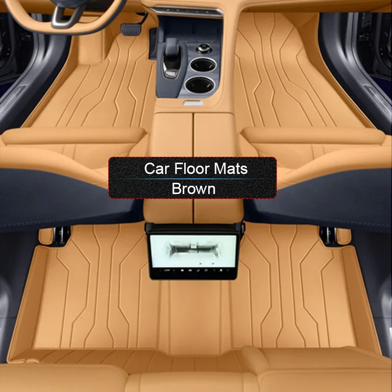 

Изготовленный на заказ кожаный автомобильный защитный коврик для ног из наппа, авто противоскользящий роскошный водонепроницаемый коврик для пола, аксессуар для ZEEKR 001 2023-Present