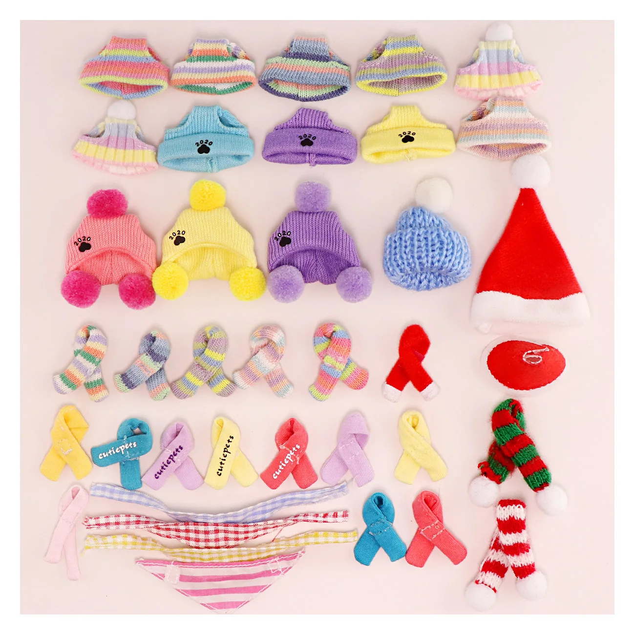 

Mini LPS Pet Shop Accessories Random Random 3 Sets of Hat and Scarf Sets Accessories For Short Hair Cat and Collie Excluding Toy