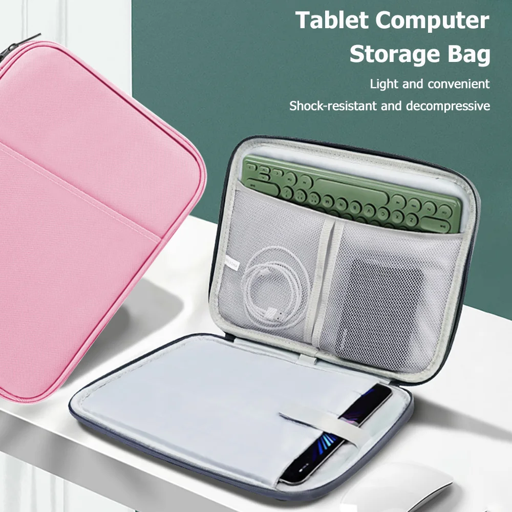 Business Portable Slim Laptop Handbag Storage Pockets 11 13 Inches Computer Sleeve Case for Apple iPad Universal Tablet Laptop