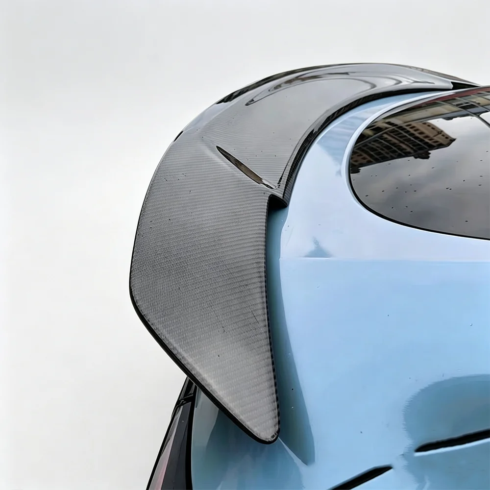 

Suitable for Tesla Model Y 2020-2024 RT style rear trunk spoiler real carbon fiber tail wing body kit car tailgate accessories
